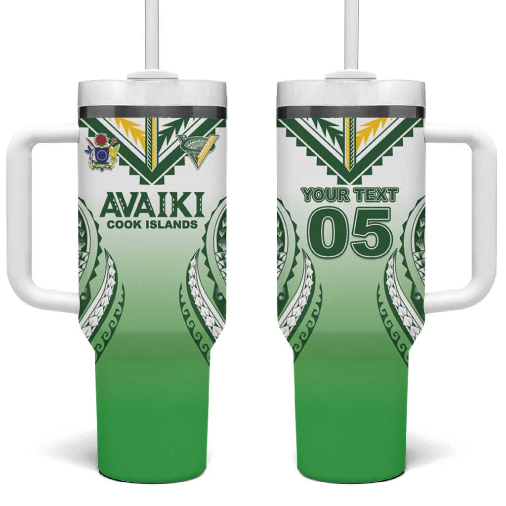 Custom Cook Islands Avaiki Rugby Tumbler With Handle Go Champions - Polynesian Pride