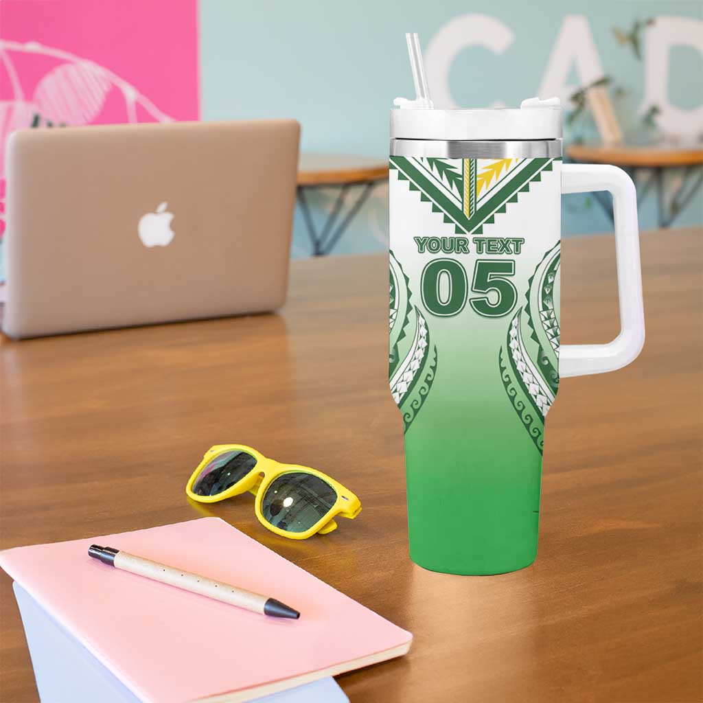 Custom Cook Islands Avaiki Rugby Tumbler With Handle Go Champions - Polynesian Pride