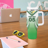 Custom Cook Islands Avaiki Rugby Tumbler With Handle Go Champions - Polynesian Pride