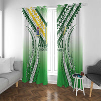 Cook Islands Avaiki Rugby Window Curtain Go Champions - Polynesian Pride