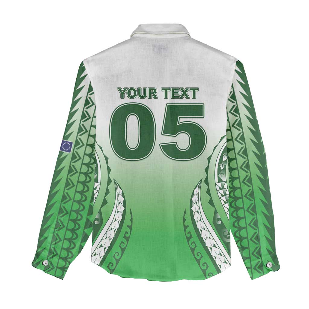 Custom Cook Islands Avaiki Rugby Women Casual Shirt Go Champions - Polynesian Pride