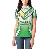 Custom Cook Islands Avaiki Rugby Women Polo Shirt Go Champions - Polynesian Pride