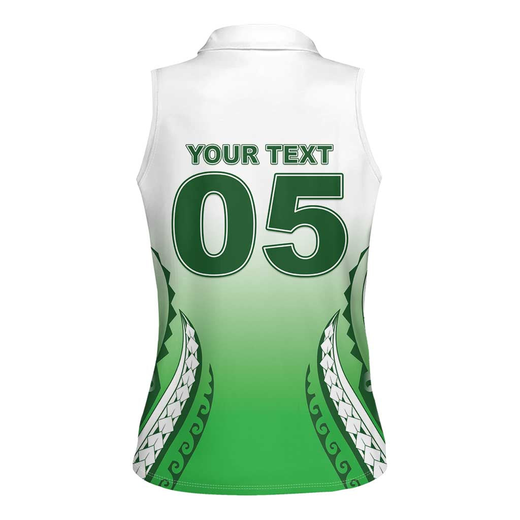 Custom Cook Islands Avaiki Rugby Women Sleeveless Polo Shirt Go Champions - Polynesian Pride