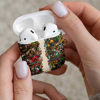 Hawaii And Japan AirPods Case Tiki With Oni Mask - Polynesian Pride