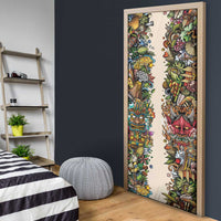 Hawaii And Japan Door Cover Tiki With Oni Mask - Polynesian Pride