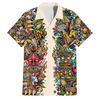 Hawaii And Japan Family Matching Tank Maxi Dress and Hawaiian Shirt Tiki With Oni Mask - Polynesian Pride