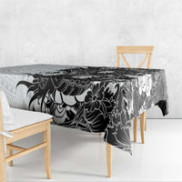 Hawaiian And Japanese Culture Tablecloth Irezumi Dragon With Polynesian Pattern White - Polynesian Pride