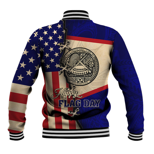 Polynesian Pride Guam Baseball Jacket With Polynesian Tribal Tattoo and Coat of Arms Gold Version LT9 main image 1