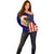 American Samoa Flag Day Off Shoulder Sweater Polynesian Tribal Pattern LT05 - Polynesian Pride
