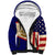 American Samoa Flag Day Sherpa Hoodie Polynesian Tribal Pattern LT05 Unisex Blue - Polynesian Pride