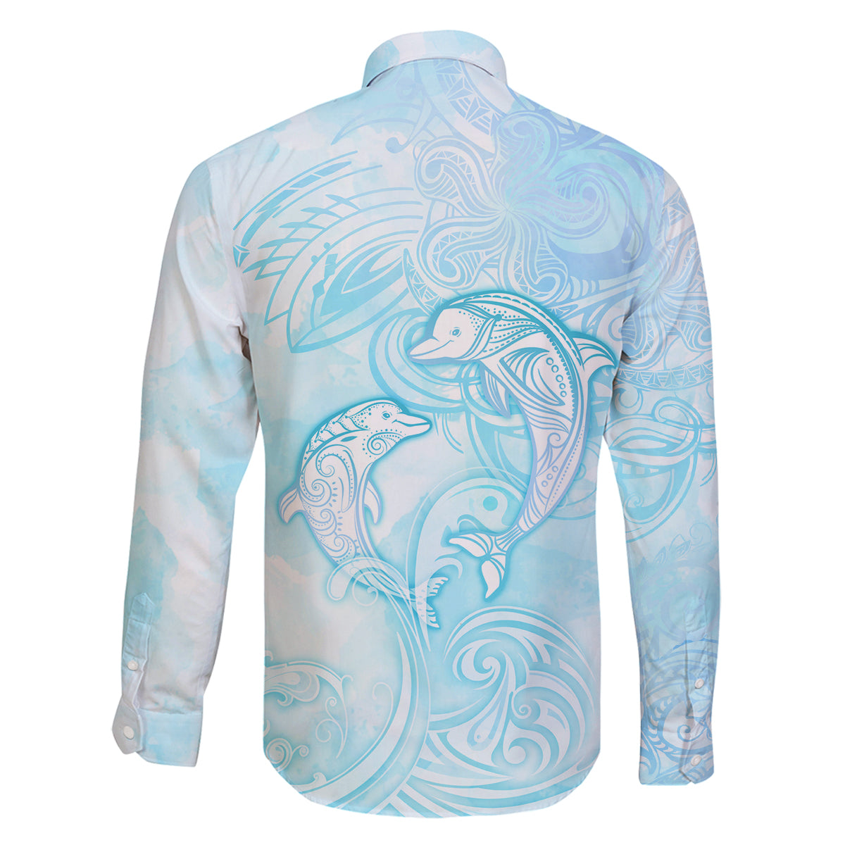 Polynesia Dolphins Under The Sea Family Matching Tank Maxi Dress and Hawaiian Shirt Simple Style LT05 - Polynesian Pride