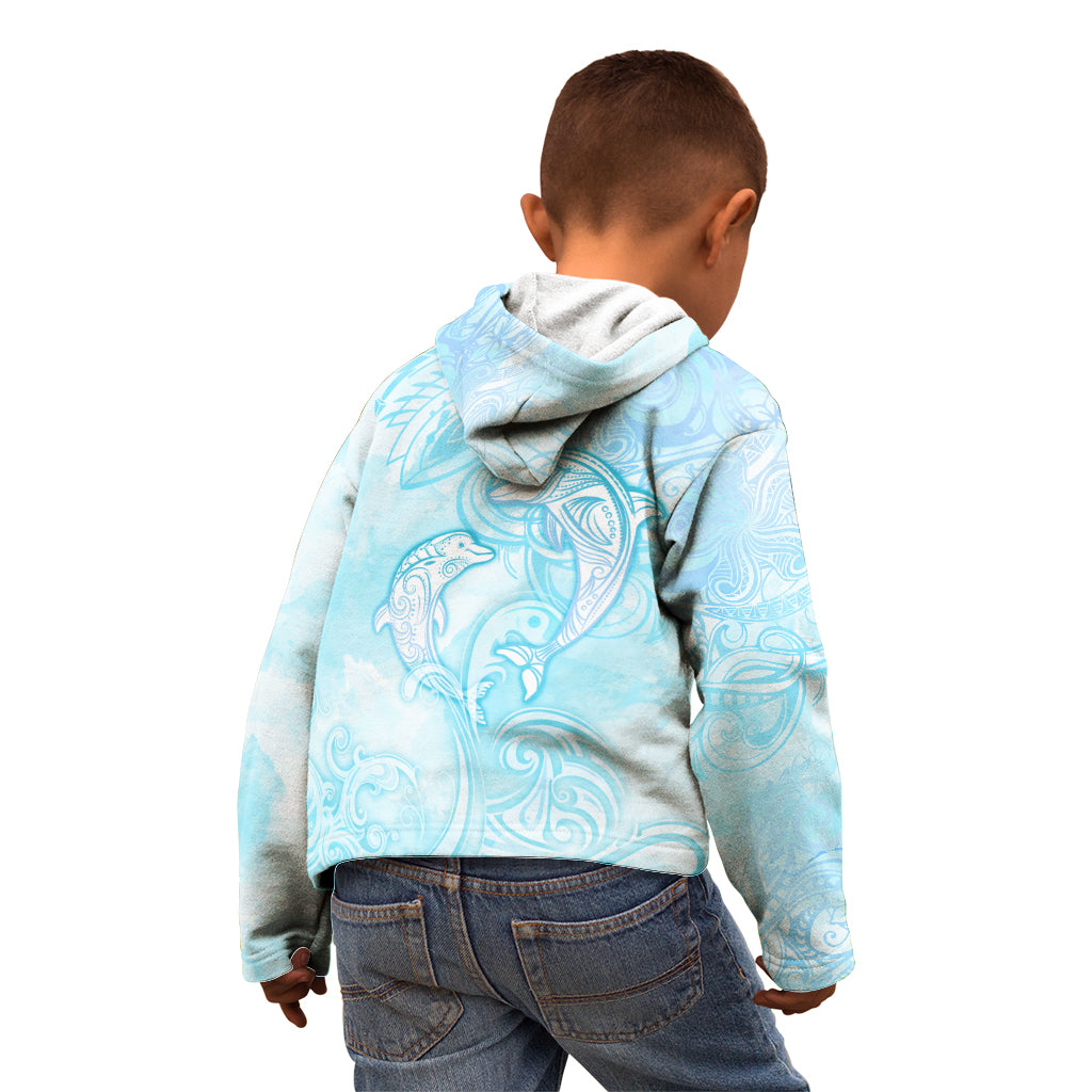 Polynesia Dolphins Under The Sea Kid Hoodie Simple Style LT05 - Polynesian Pride