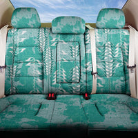 Teal Hawaii Tapa Pattern Back Car Seat Cover With Heliconia Vintage Style LT05 One Size Teal - Polynesian Pride