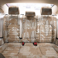 Beige Hawaii Tapa Pattern Back Car Seat Cover With Heliconia Vintage Style LT05 - Polynesian Pride