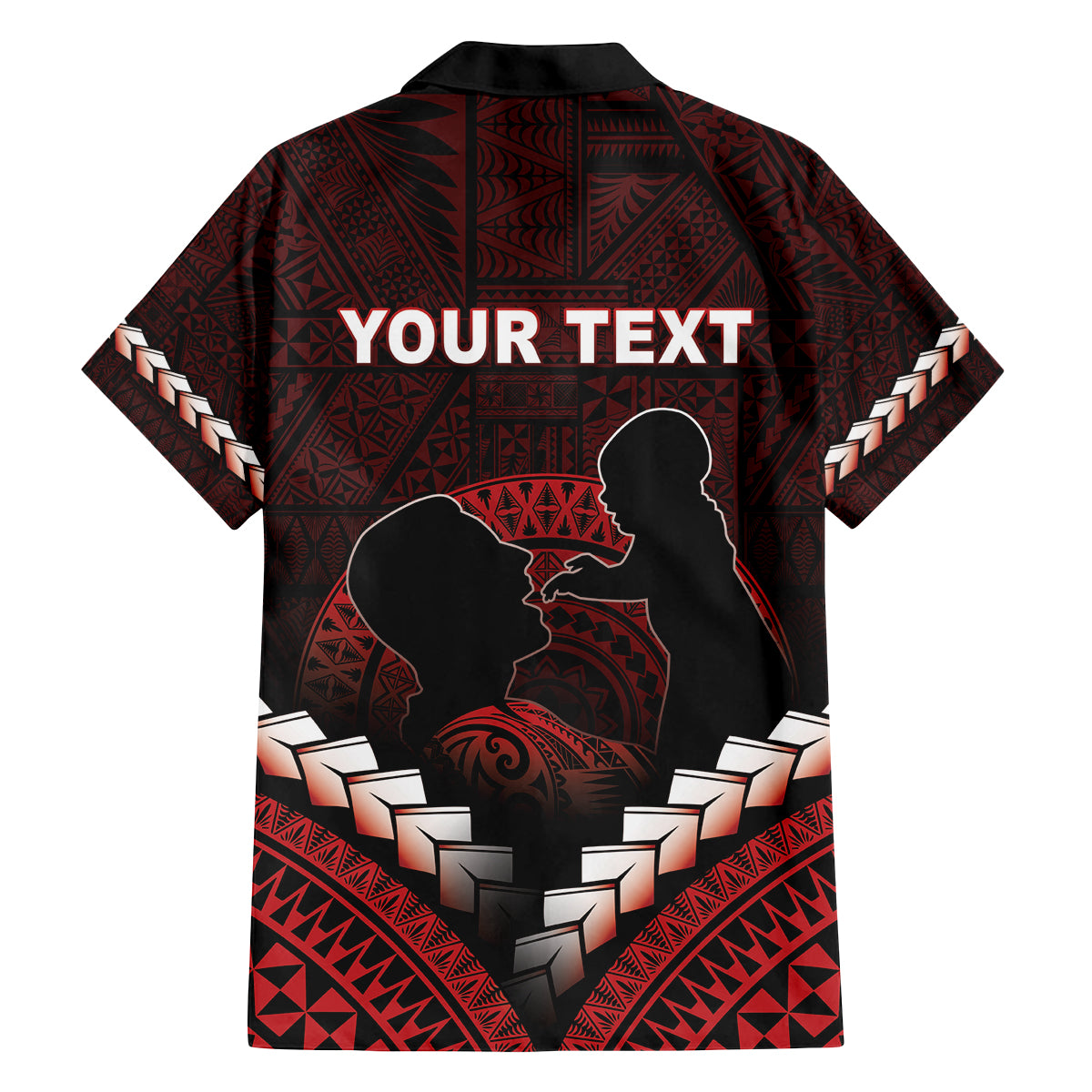 Personalised Tonga Happy Father's Day Family Matching Long Sleeve Bodycon Dress and Hawaiian Shirt Ofa Lahi Atu Dad Polynesian Tribal