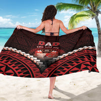 Tonga Happy Father's Day Sarong Ofa Lahi Atu Dad Polynesian Tribal
