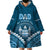 Personalised Fiji Happy Father's Day Wearable Blanket Hoodie Au Lomani Iko Dad Polynesian Tribal