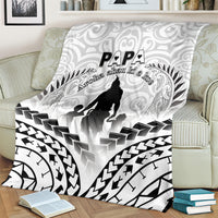 New Zealand Happy Father's Day Blanket Aroha Ahau Ki A Koe Papa Polynesian Tribal