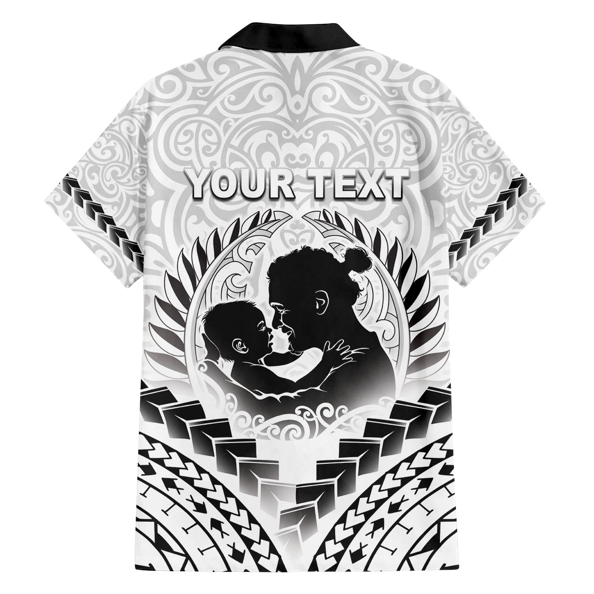 Personalised New Zealand Happy Father's Day Family Matching Long Sleeve Bodycon Dress and Hawaiian Shirt Aroha Ahau Ki A Koe Papa Polynesian Tribal LT05 - Polynesian Pride