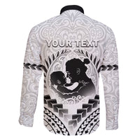 Personalised New Zealand Happy Father's Day Family Matching Puletasi and Hawaiian Shirt Aroha Ahau Ki A Koe Papa Polynesian Tribal