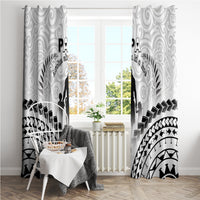 New Zealand Happy Father's Day Window Curtain Aroha Ahau Ki A Koe Papa Polynesian Tribal