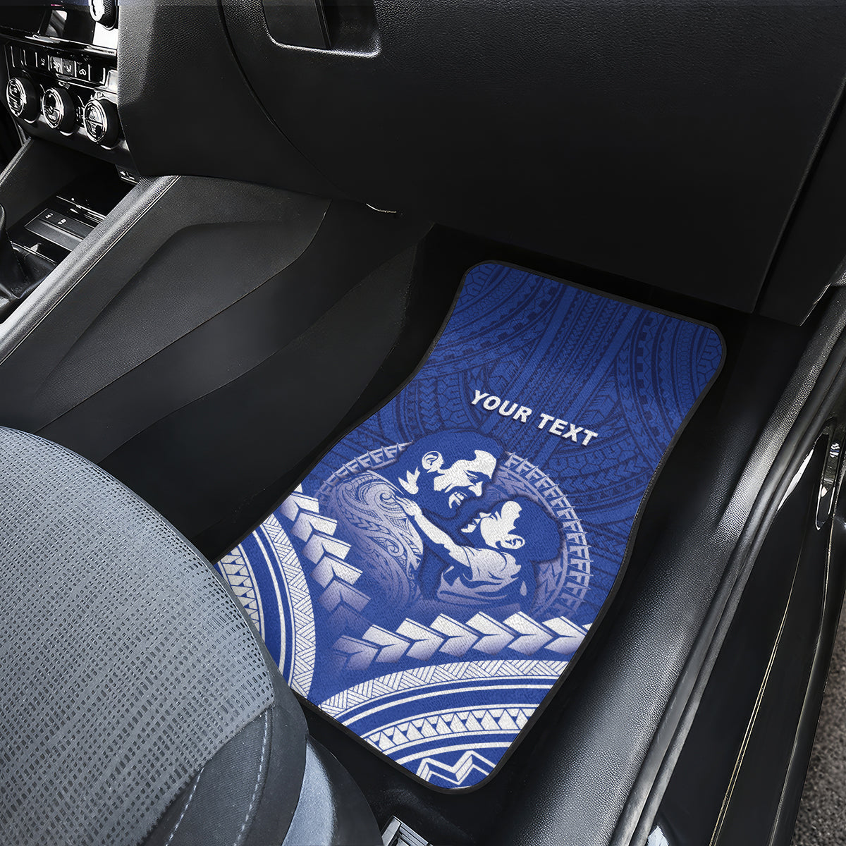 Personalised Samoa Happy Father's Day Car Mats Ou Te Alofa Ia Te Oe Tama Dad Polynesian Tribal LT05 - Polynesian Pride