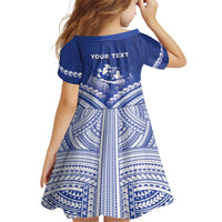 Personalised Samoa Happy Father's Day Family Matching Long Sleeve Bodycon Dress and Hawaiian Shirt Ou Te Alofa Ia Te Oe Tama Dad Polynesian Tribal