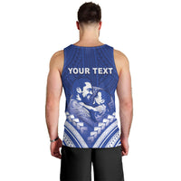 Personalised Samoa Happy Father's Day Men Tank Top Ou Te Alofa Ia Te Oe Tama Dad Polynesian Tribal