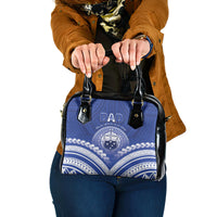 Samoa Happy Father's Day Shoulder Handbag Ou Te Alofa Ia Te Oe Tama Dad Polynesian Tribal LT05 One Size Blue - Polynesian Pride