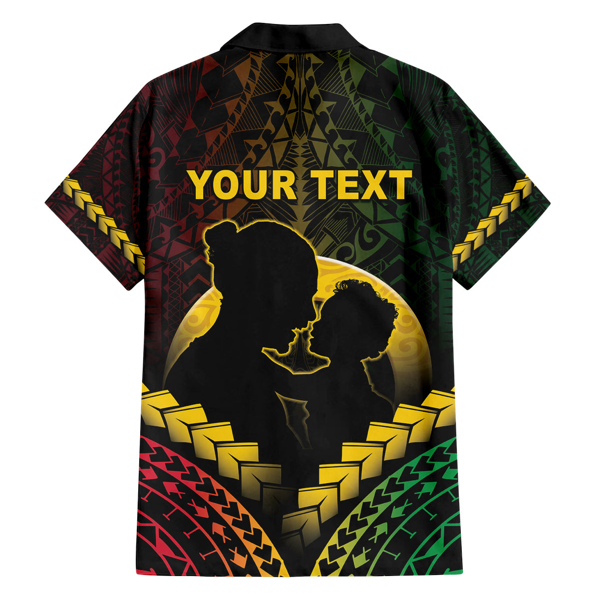 Personalised Vanuatu Happy Father's Day Family Matching Summer Maxi Dress and Hawaiian Shirt Mi Lavem Yu Papa Polynesian Tribal