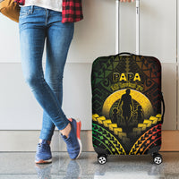 Vanuatu Happy Father's Day Luggage Cover Mi Lavem Yu Papa Polynesian Tribal LT05 - Polynesian Pride