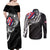 Hawaii Flag Day Couples Matching Off Shoulder Maxi Dress and Long Sleeve Button Shirt Hawaiian Maile Lei