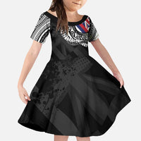 Hawaii Flag Day Family Matching Off Shoulder Maxi Dress and Hawaiian Shirt Hawaiian Maile Lei