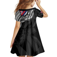 Hawaii Flag Day Family Matching Off Shoulder Short Dress and Hawaiian Shirt Hawaiian Maile Lei