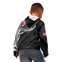 Hawaii Flag Day Kid Hoodie Hawaiian Maile Lei