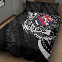 Hawaii Flag Day Quilt Bed Set Hawaiian Maile Lei