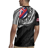 Hawaii Flag Day Rugby Jersey Hawaiian Maile Lei