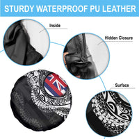 Hawaii Flag Day Spare Tire Cover Hawaiian Maile Lei