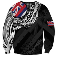 Hawaii Flag Day Sweatshirt Hawaiian Maile Lei LT05 - Polynesian Pride