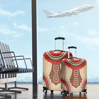Samoa Language Week Luggage Cover Samoan Motif With Red Hibiscus LT05 - Polynesian Pride