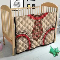 Samoa Language Week Quilt Samoan Motif With Red Hibiscus LT05 - Polynesian Pride