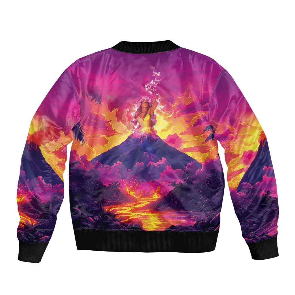Hawaii Kilauea Volcano Bomber Jacket There Is Pele Goddess Of The Volcano LT05 - Polynesian Pride