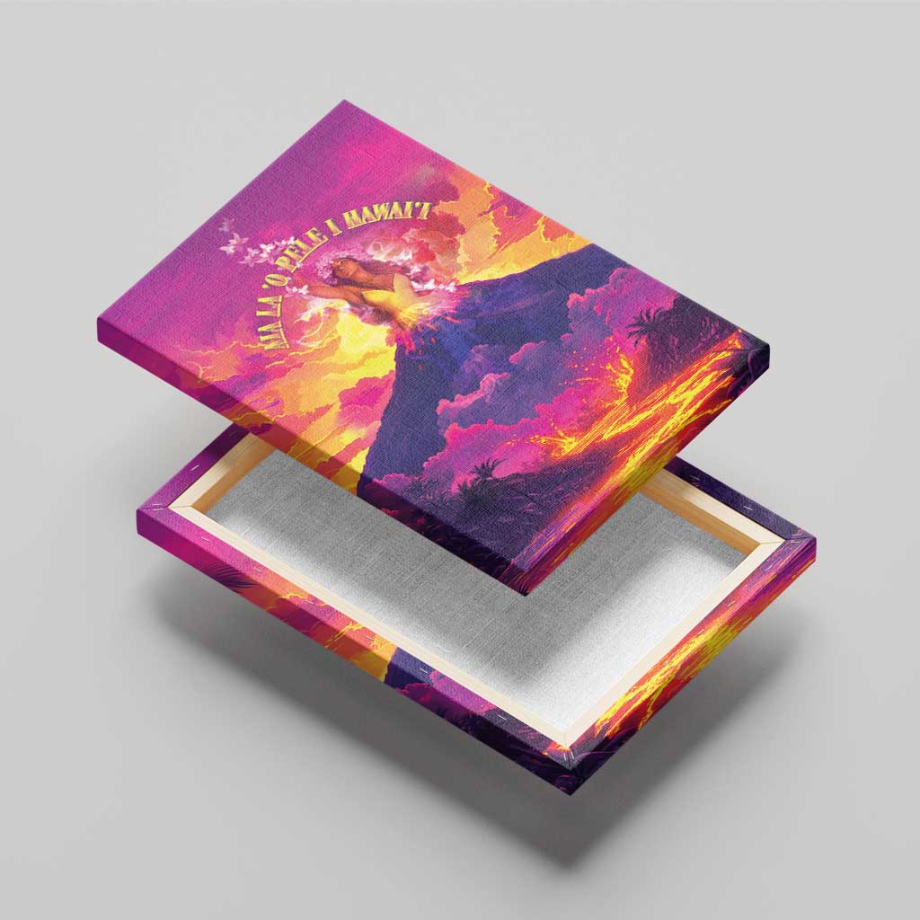 Hawaii Kilauea Volcano Canvas Wall Art There Is Pele Goddess Of The Volcano - Polynesian Pride