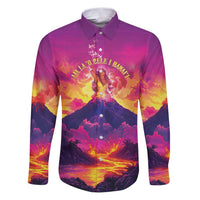 Hawaii Kilauea Volcano Family Matching Puletasi and Hawaiian Shirt There Is Pele Goddess Of The Volcano - Polynesian Pride