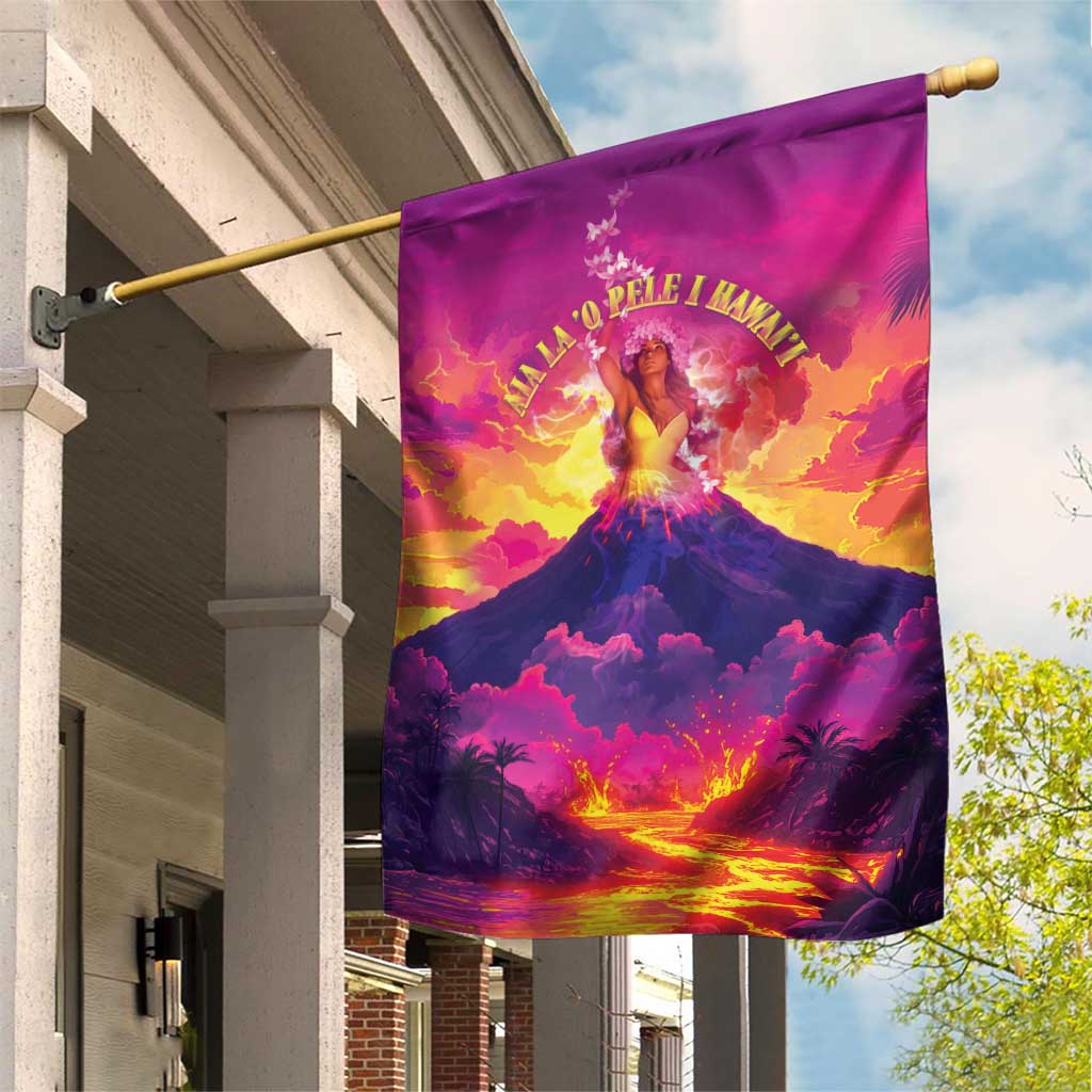 Hawaii Kilauea Volcano Garden Flag There Is Pele Goddess Of The Volcano - Polynesian Pride