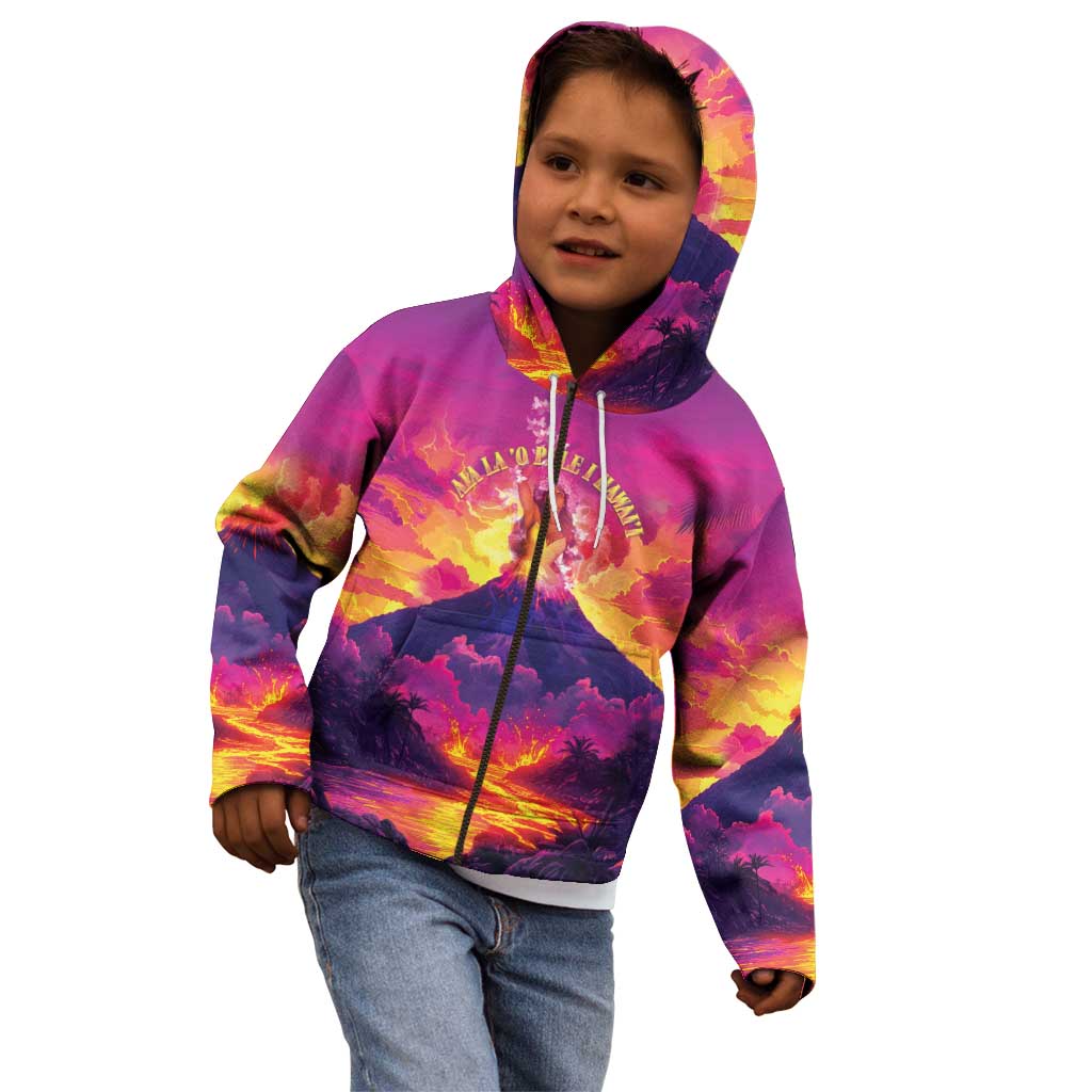 Hawaii Kilauea Volcano Kid Hoodie There Is Pele Goddess Of The Volcano - Polynesian Pride