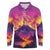 Hawaii Kilauea Volcano Long Sleeve Polo Shirt There Is Pele Goddess Of The Volcano - Polynesian Pride