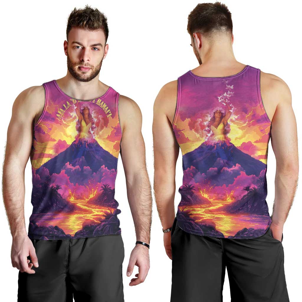 Hawaii Kilauea Volcano Men Tank Top There Is Pele Goddess Of The Volcano - Polynesian Pride