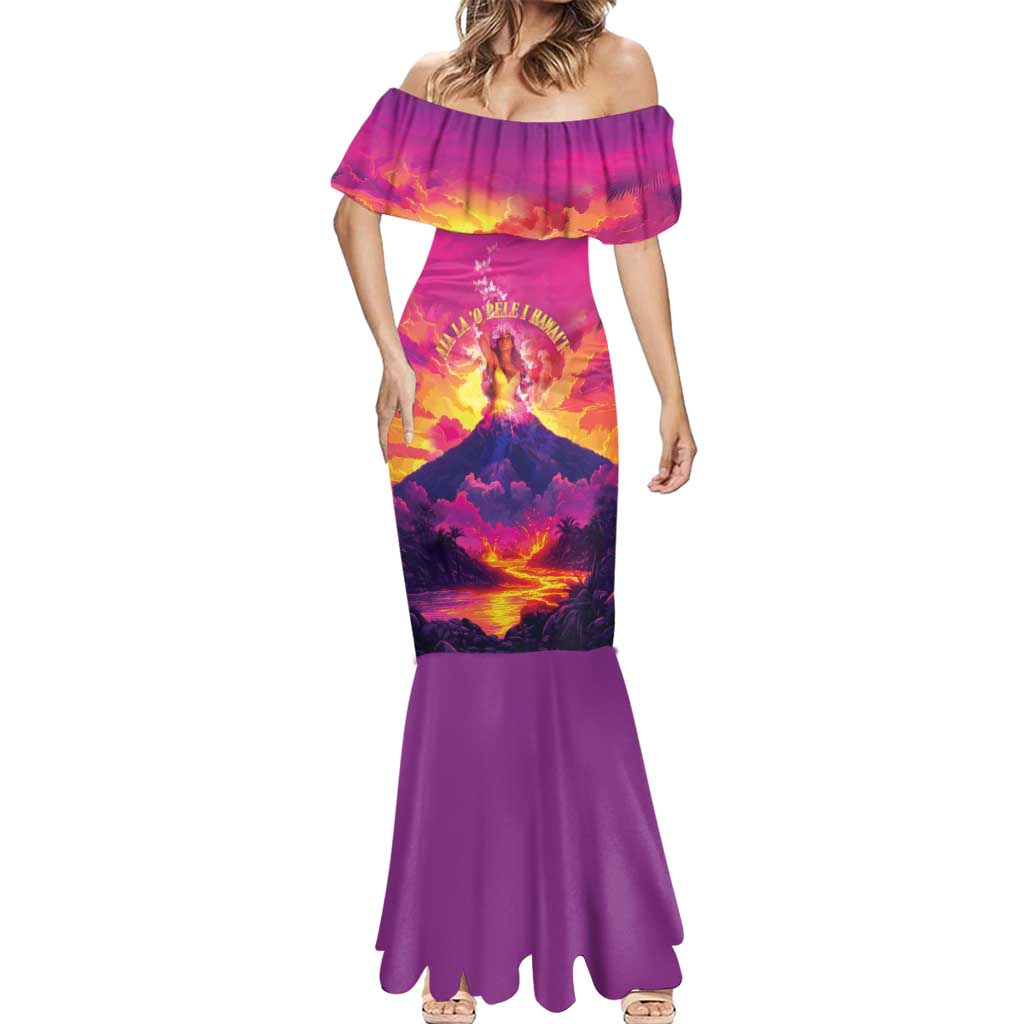 Hawaii Kilauea Volcano Mermaid Dress There Is Pele Goddess Of The Volcano - Polynesian Pride