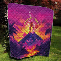 Hawaii Kilauea Volcano Quilt There Is Pele Goddess Of The Volcano - Polynesian Pride